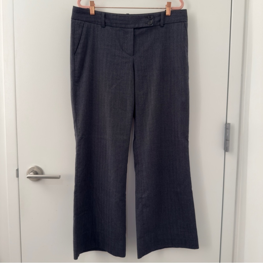 Ann Taylor Loft Grey Marisa Trousers Slacks Pants Size 10 Medium M Workwear